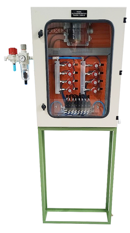 Painel eletropneumático para indústria plástica